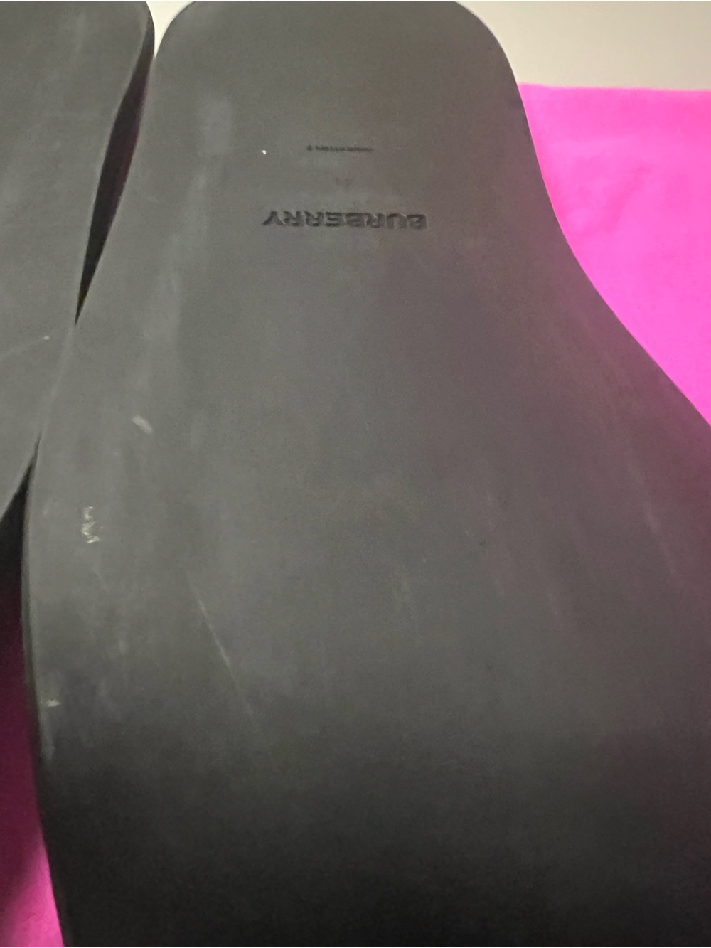 AUTHENTIC BURBERRY Black Mesh Logo Slide Sandal. - Picture 10 of 14